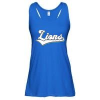 Vintage Lion Football Logo Ladies Essential Flowy Tank