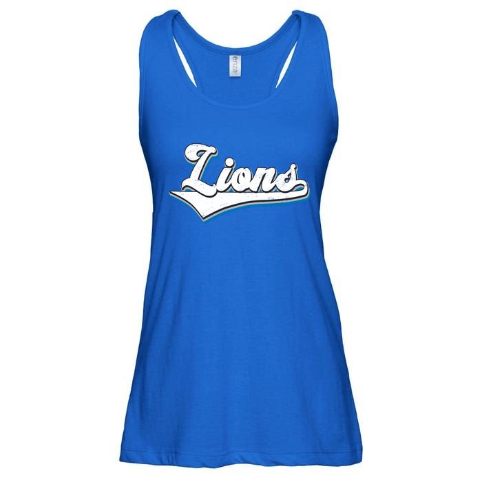 Vintage Lion Football Logo Ladies Essential Flowy Tank