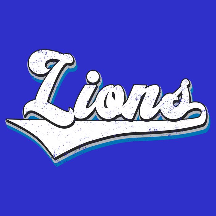Vintage Lion Football Logo 16 in Basic Backpack