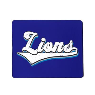 Vintage Lion Football Logo Mousepad