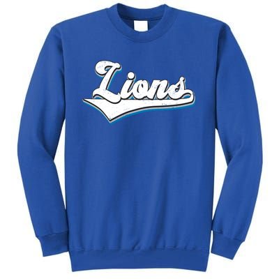 Vintage Lion Football Logo Tall Sweatshirt