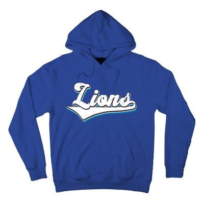 Vintage Lion Football Logo Tall Hoodie