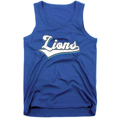 Vintage Lion Football Logo Tank Top