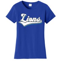 Vintage Lion Football Logo Women's T-Shirt