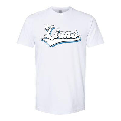 Vintage Lion Football Logo Softstyle® CVC T-Shirt