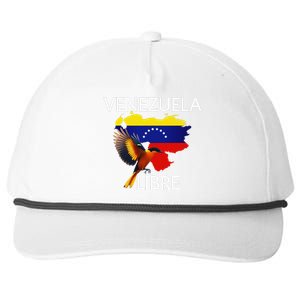 Venezuela Libre Flag Pride Bandera Venezolana Root Snapback Five-Panel Rope Hat