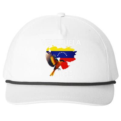 Venezuela Libre Flag Pride Bandera Venezolana Root Snapback Five-Panel Rope Hat