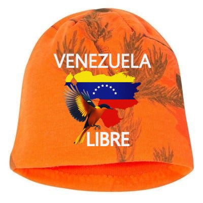 Venezuela Libre Flag Pride Bandera Venezolana Root Kati - Camo Knit Beanie