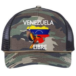 Venezuela Libre Flag Pride Bandera Venezolana Root Retro Rope Trucker Hat Cap