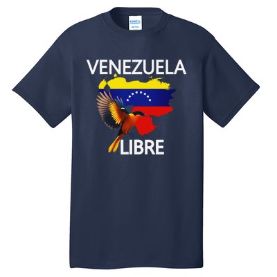 Venezuela Libre Flag Pride Bandera Venezolana Root Tall T-Shirt