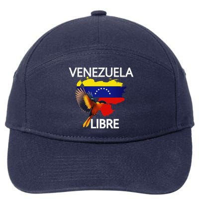 Venezuela Libre Flag Pride Bandera Venezolana Root 7-Panel Snapback Hat