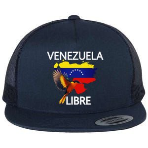 Venezuela Libre Flag Pride Bandera Venezolana Root Flat Bill Trucker Hat