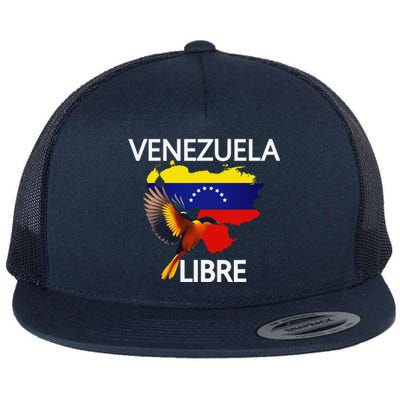 Venezuela Libre Flag Pride Bandera Venezolana Root Flat Bill Trucker Hat