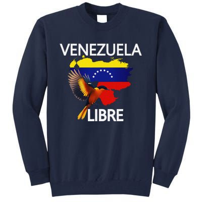 Venezuela Libre Flag Pride Bandera Venezolana Root Tall Sweatshirt