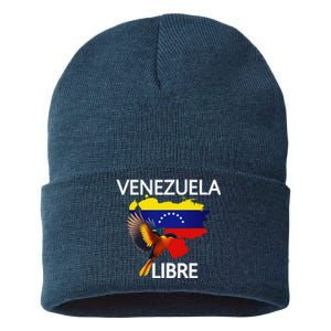 Venezuela Libre Flag Pride Bandera Venezolana Root Sustainable Knit Beanie