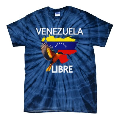 Venezuela Libre Flag Pride Bandera Venezolana Root Tie-Dye T-Shirt