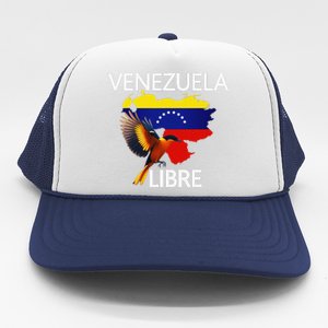 Venezuela Libre Flag Pride Bandera Venezolana Root Trucker Hat