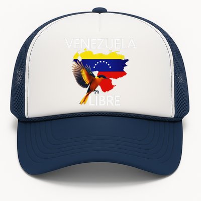 Venezuela Libre Flag Pride Bandera Venezolana Root Trucker Hat