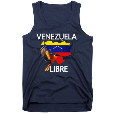 Venezuela Libre Flag Pride Bandera Venezolana Root Tank Top