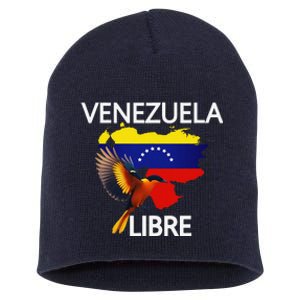 Venezuela Libre Flag Pride Bandera Venezolana Root Short Acrylic Beanie