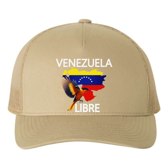 Venezuela Libre Flag Pride Bandera Venezolana Root Yupoong Adult 5-Panel Trucker Hat