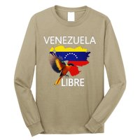 Venezuela Libre Flag Pride Bandera Venezolana Root Long Sleeve Shirt