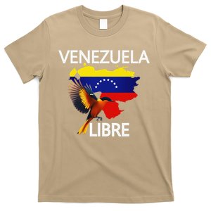 Venezuela Libre Flag Pride Bandera Venezolana Root T-Shirt