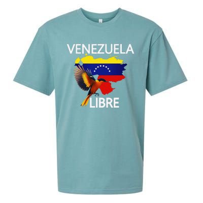 Venezuela Libre Flag Pride Bandera Venezolana Root Sueded Cloud Jersey T-Shirt