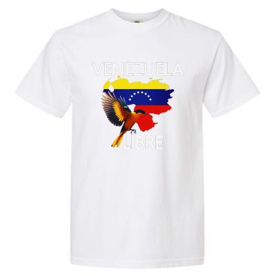 Venezuela Libre Flag Pride Bandera Venezolana Root Garment-Dyed Heavyweight T-Shirt