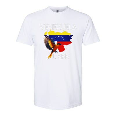 Venezuela Libre Flag Pride Bandera Venezolana Root Softstyle CVC T-Shirt