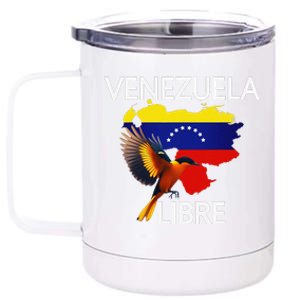 Venezuela Libre Flag Pride Bandera Venezolana Root 12 oz Stainless Steel Tumbler Cup