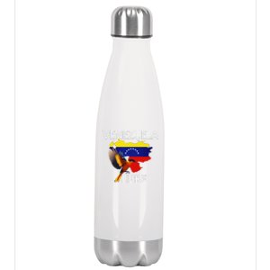 Venezuela Libre Flag Pride Bandera Venezolana Root Stainless Steel Insulated Water Bottle