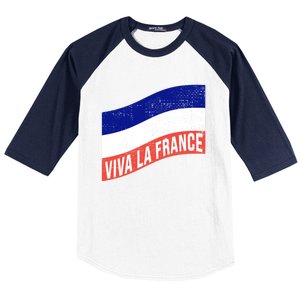 Vive La France Bastille Day French Revolution Robespierre Gift Baseball Sleeve Shirt