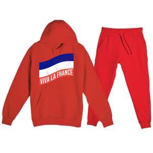 Vive La France Bastille Day French Revolution Robespierre Gift Premium Hooded Sweatsuit Set