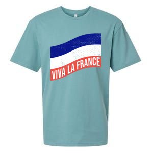 Vive La France Bastille Day French Revolution Robespierre Gift Sueded Cloud Jersey T-Shirt