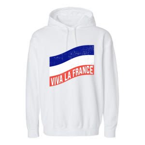 Vive La France Bastille Day French Revolution Robespierre Gift Garment-Dyed Fleece Hoodie