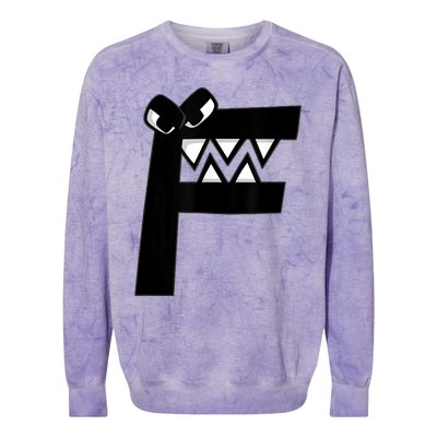 Villain Letter F Costume Boys Matching Evil Alphabet Lore Colorblast Crewneck Sweatshirt