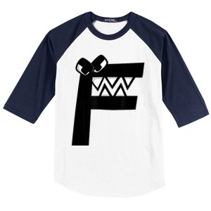 Villain Letter F Costume Boys Matching Evil Alphabet Lore Baseball Sleeve Shirt