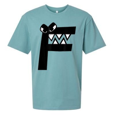 Villain Letter F Costume Boys Matching Evil Alphabet Lore Sueded Cloud Jersey T-Shirt