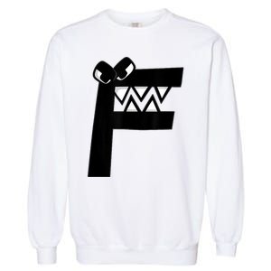 Villain Letter F Costume Boys Matching Evil Alphabet Lore Garment-Dyed Sweatshirt