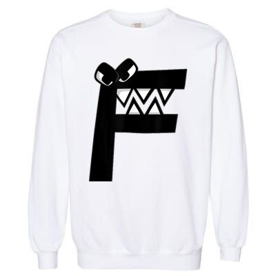 Villain Letter F Costume Boys Matching Evil Alphabet Lore Garment-Dyed Sweatshirt