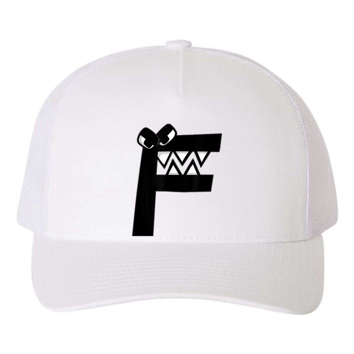 Villain Letter F Costume Boys Matching Evil Alphabet Lore Yupoong Adult 5-Panel Trucker Hat