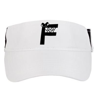 Villain Letter F Costume Boys Matching Evil Alphabet Lore Adult Drive Performance Visor