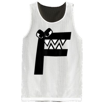 Villain Letter F Costume Boys Matching Evil Alphabet Lore Mesh Reversible Basketball Jersey Tank