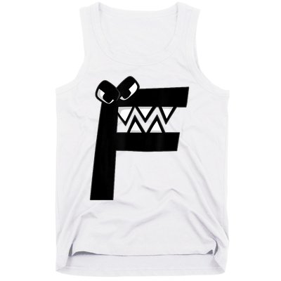 Villain Letter F Costume Boys Matching Evil Alphabet Lore Tank Top