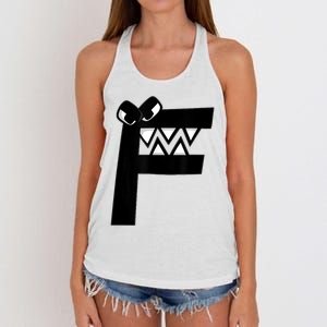 Villain Letter F Costume Boys Matching Evil Alphabet Lore Women's Knotted Racerback Tank