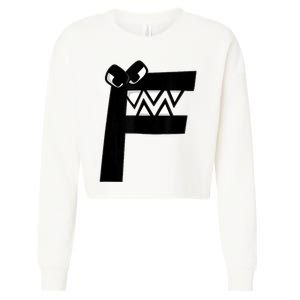 Villain Letter F Costume Boys Matching Evil Alphabet Lore Cropped Pullover Crew