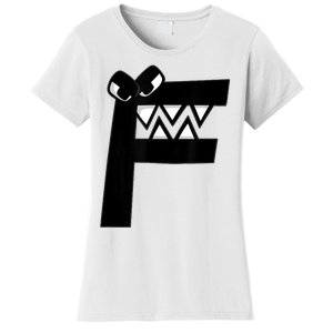 Villain Letter F Costume Boys Matching Evil Alphabet Lore Women's T-Shirt