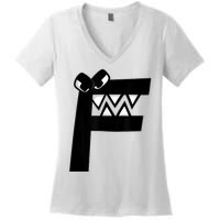 Villain Letter F Costume Boys Matching Evil Alphabet Lore Women's V-Neck T-Shirt