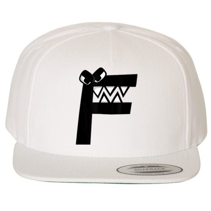 Villain Letter F Costume Boys Matching Evil Alphabet Lore Wool Snapback Cap